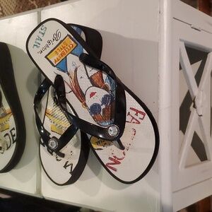 Brighton Flip Flop sz ( don't know...didn't say! but measurements on pics)
